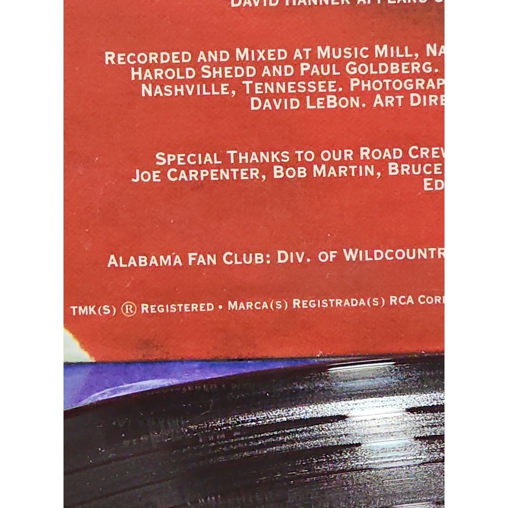Alabama Mountain Music 1982 LP Vinyl Album RCA Records AHL1-4229 - Picture 9 of 11